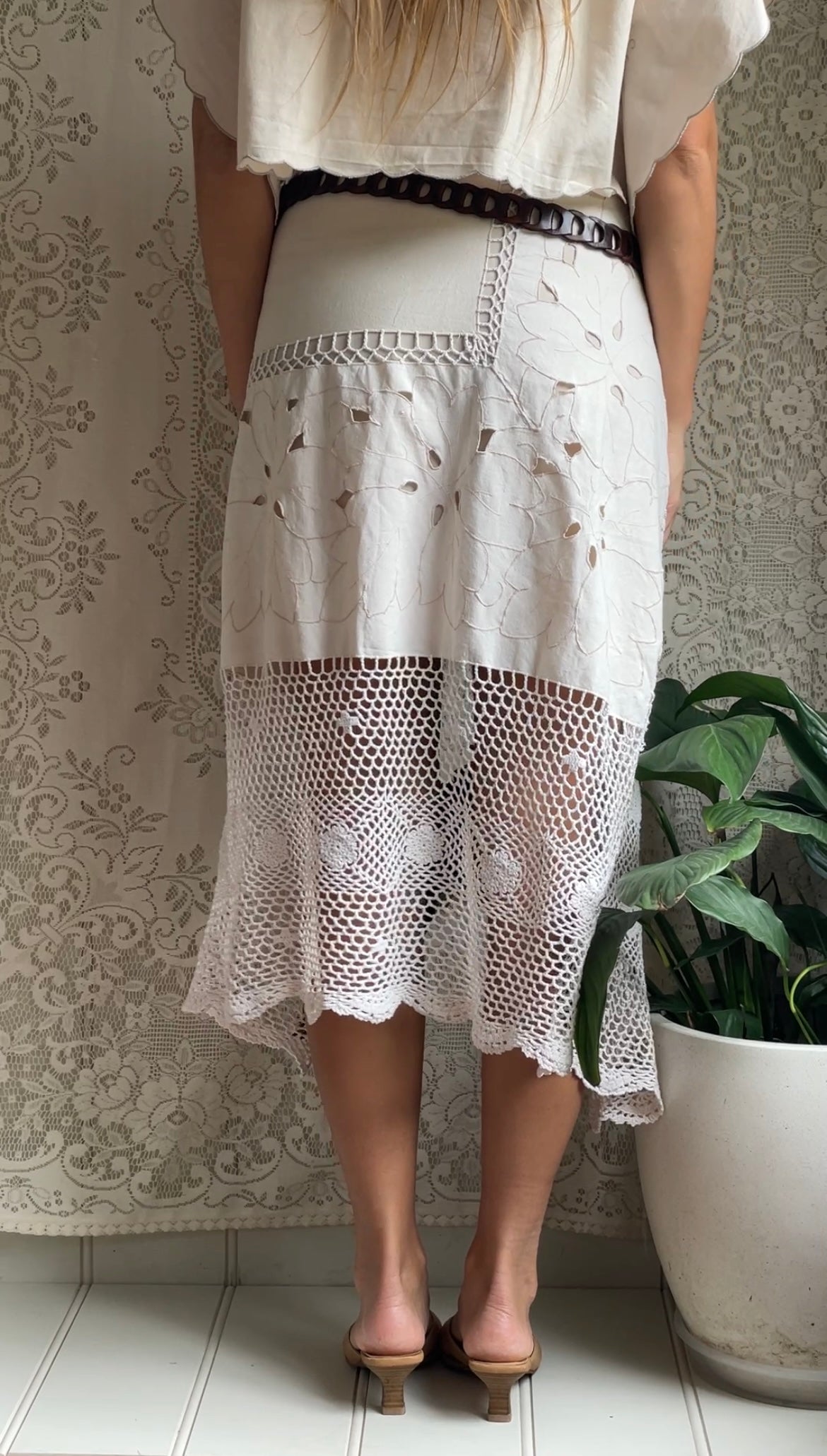Vintage Asymmetrical Skirt