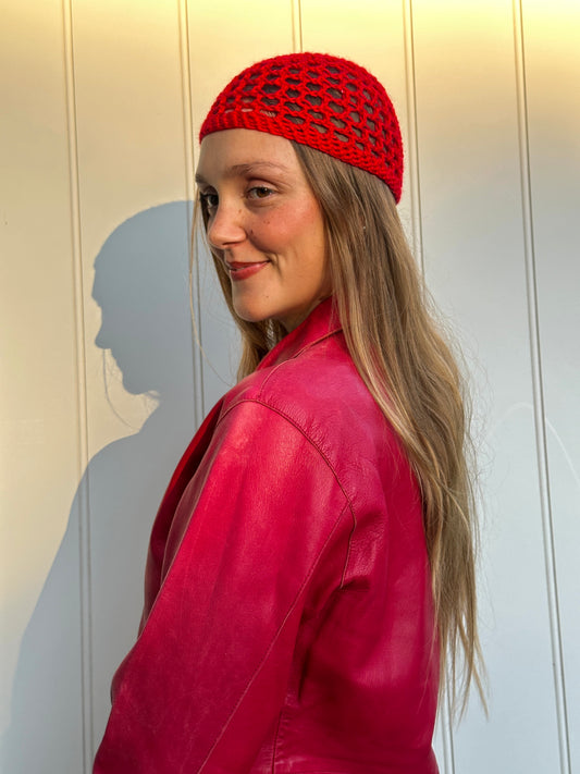 Crochet Beanie (Red)