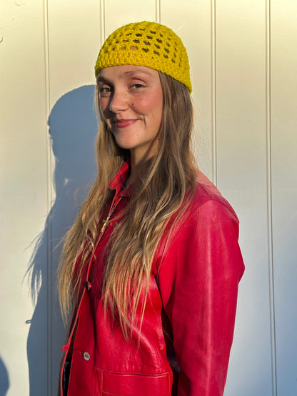 Crochet Beanie (Yellow)