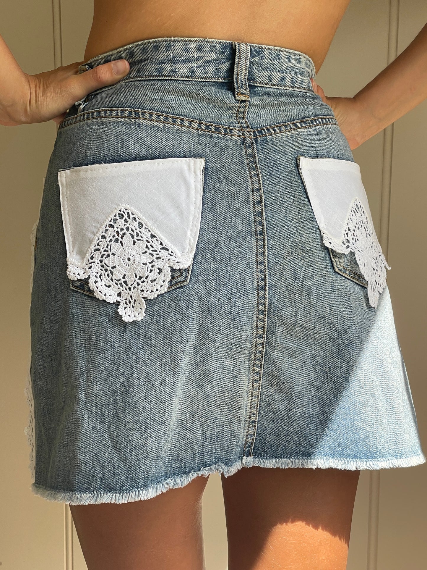 Up-Cycled Denim Skirt