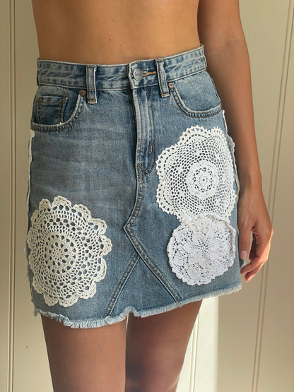 Up-Cycled Denim Skirt