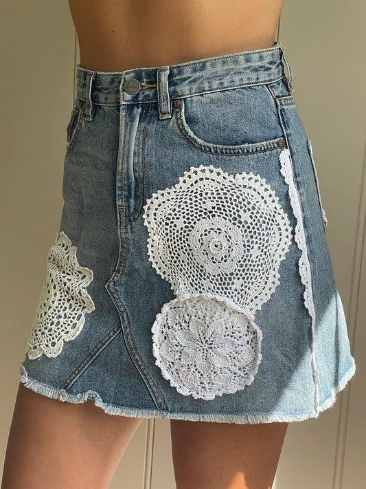 Up-Cycled Denim Skirt