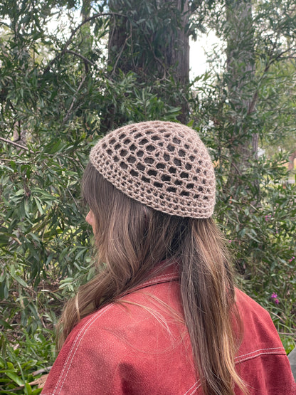 Crochet Beanie (Tan)