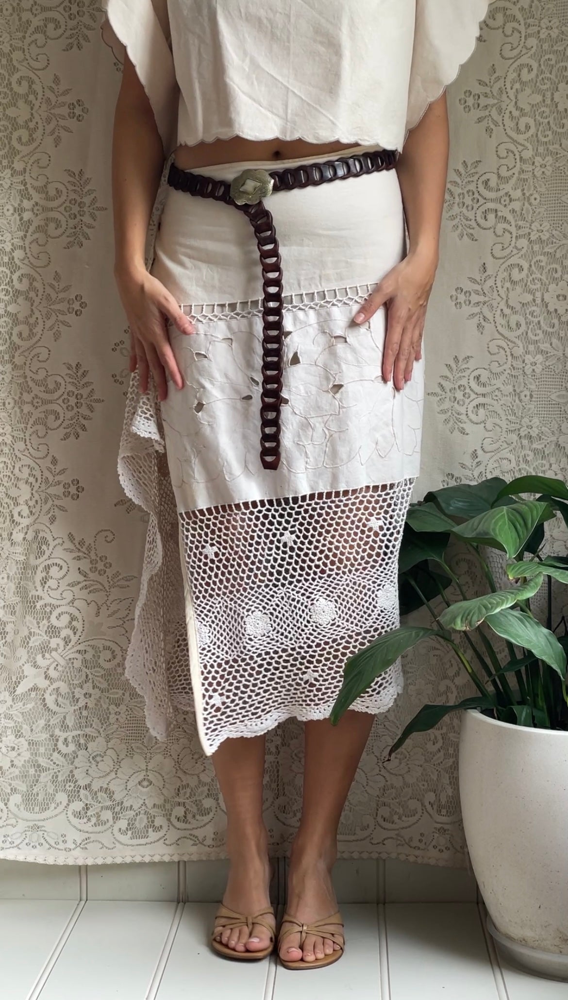 Vintage Asymmetrical Skirt