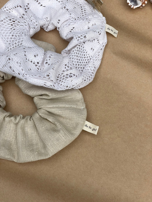 Cotton Lace Classic Scrunchie